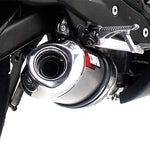 Scorpion Factory Satin Titanium Oval Exhaust-Kawasaki ER6 F N VERSYS 2006-2011