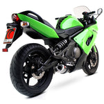 Scorpion Factory Satin Titanium Oval Exhaust-Kawasaki ER6 F N VERSYS 2006-2011