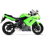 Scorpion Factory Satin Titanium Oval Exhaust-Kawasaki ER6 F N VERSYS 2006-2011