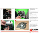 Scorpion Factory Stainless Round Exhaust Carbon Outlet Kawasaki Z 750 07>Current