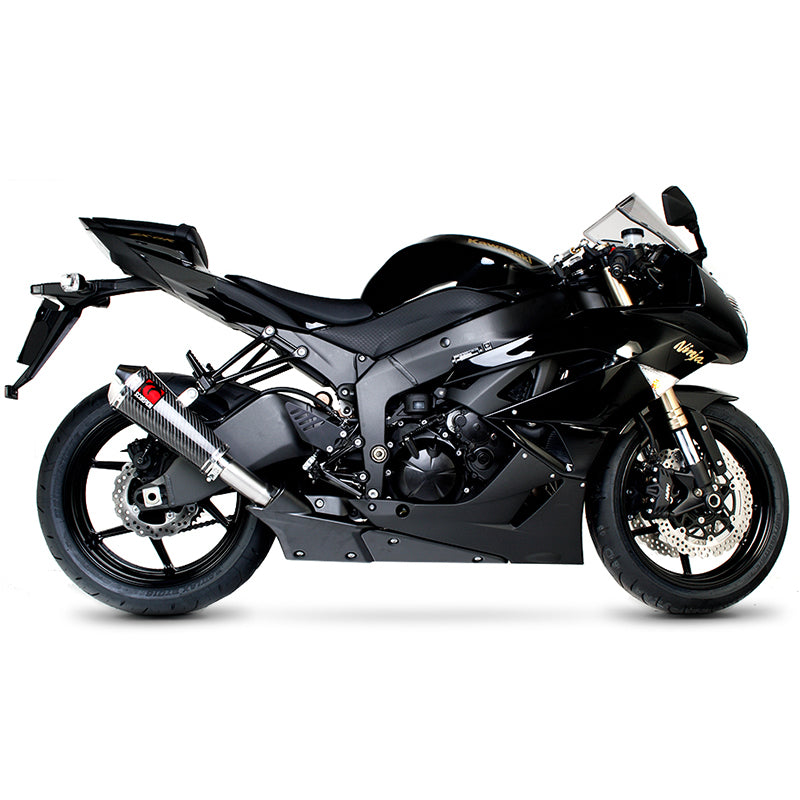 Scorpion Power Cone Carbon Oval Exhaust Carbon Outlet Kawasaki ZX-6R 09>Current