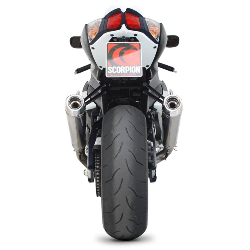 Scorpion Power Cone Carbon Oval Exhaust Suzuki GSXR 1000 K9 2009 - 2011