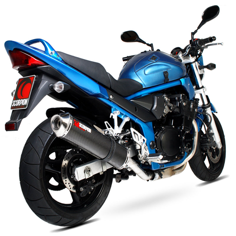 Scorpion Factory Carbon Round Exhaust For Suzuki GSF 600 Bandit/650 BAndit 2000-2006
