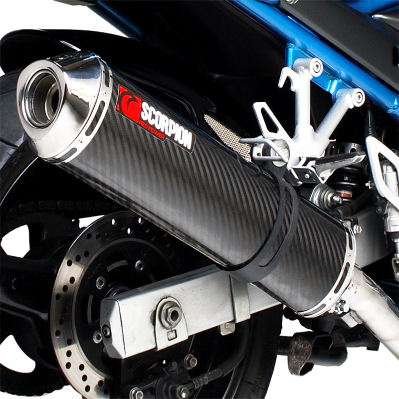 Scorpion Factory Carbon Round Exhaust For Suzuki GSF 600 Bandit/650 BAndit 2000-2006