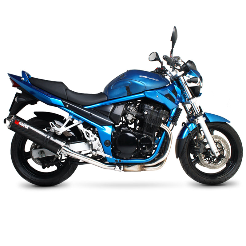 Scorpion Factory Carbon Round Exhaust For Suzuki GSF 600 Bandit/650 BAndit 2000-2006