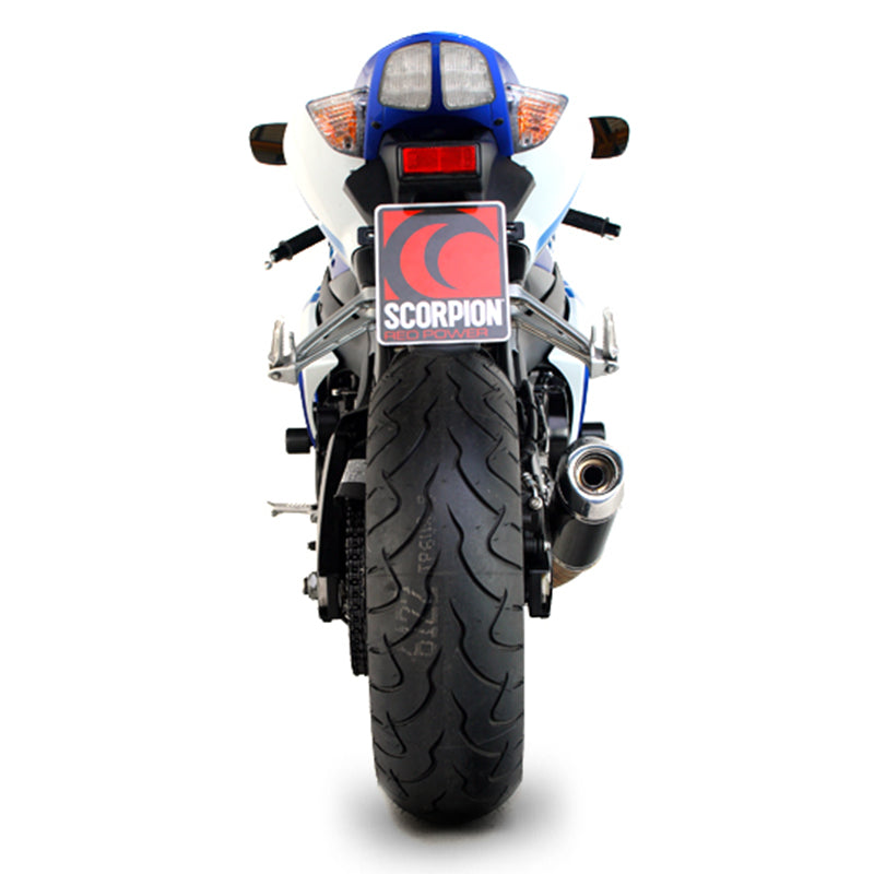 Scorpion Tagma Satin Titanium Oval Exhaust Suzuki GSXR600 K6-7 06