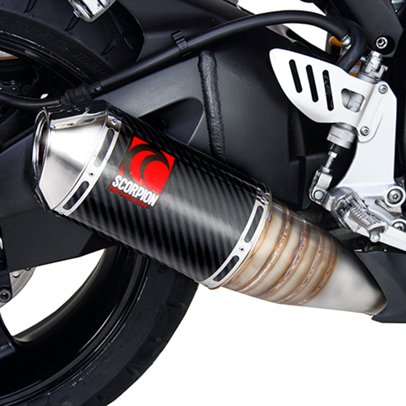 Scorpion Tagma Satin Titanium Oval Exhaust Suzuki GSXR600 K6-7 06