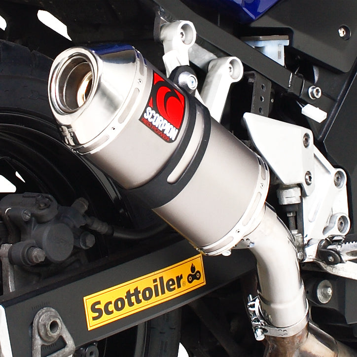 Scorpion Carbine Satin Titanium Extreme Exhaust Carbon Outlet Suzuki SV 650 00-11