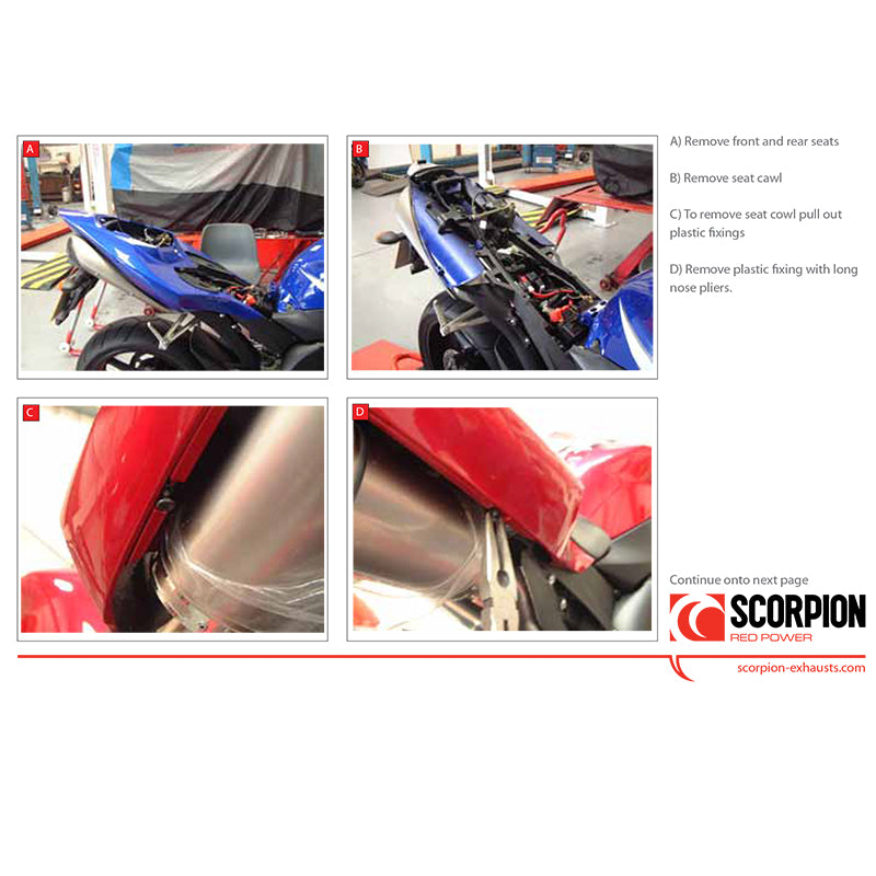 Scorpion Factory Stainless Oval Exhaust Carbon Outlet Yamaha YZF 1000 R1 04-06
