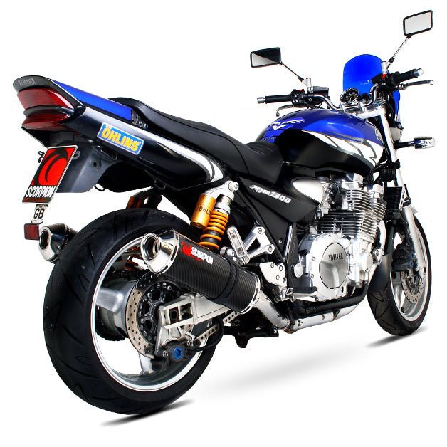Scorpion Factory Carbon Oval Exhaust - Yamaha XJR 1300 2004 - 2006