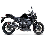 Scorpion Factory Satin Titanium Oval Exhaust Carbon Outlet Yamaha FZ1/FZ1S 06-11