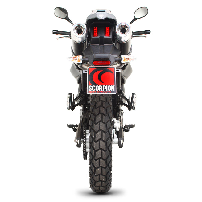 Scorpion Factory Carbon Oval Exhaust - Yamaha XT 660Z Tenere 2008 - 2013