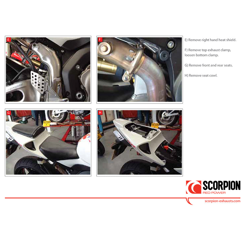 Scorpion Stealth Satin Titanium Oval Exhaust Carbon Outlet Honda CBR 1000 RR 06-07