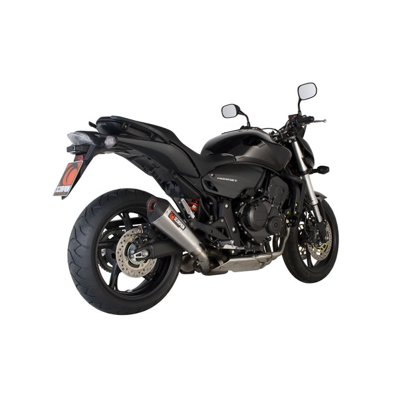 Scorpion Serket Taper Stainless Oval Exhaust - Honda CB 600 HORNET 2007 - 2013