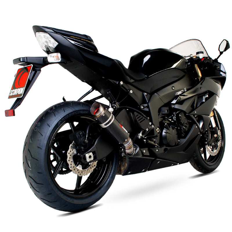 Scorpion RP-1 GP Carbon Round Exhaust - Kawasaki ZX-6R 2009 - 2012