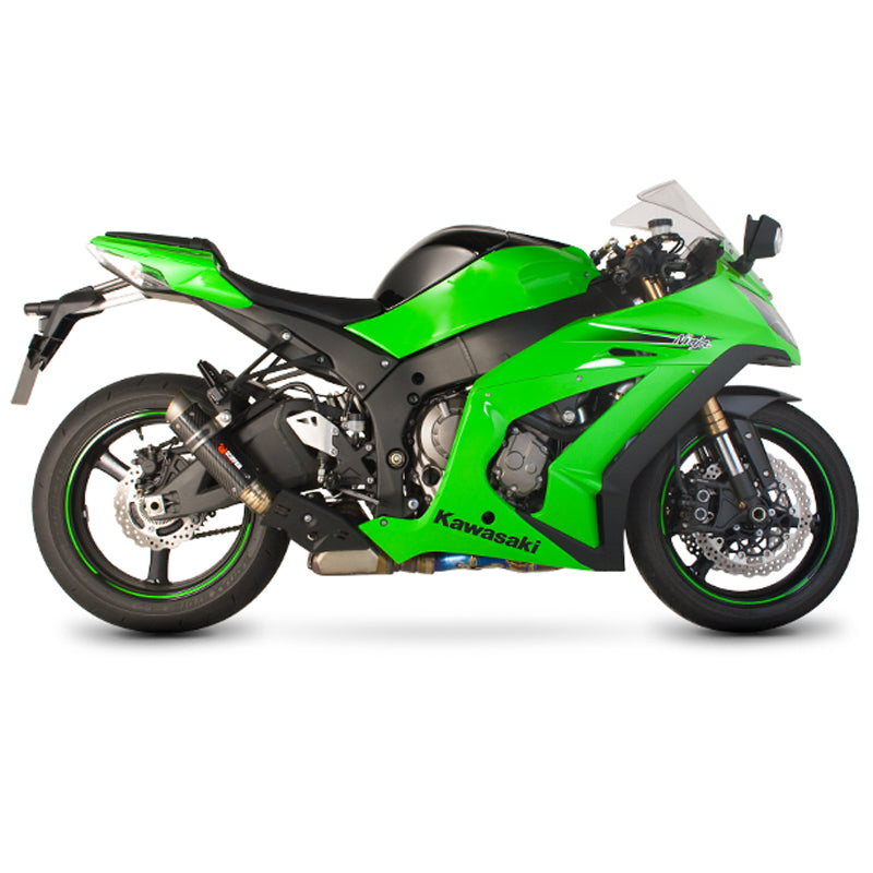 Scorpion RP-1 GP Satin Titanium Round Exhaust - Kawasaki ZX 10R 2011 - 2015