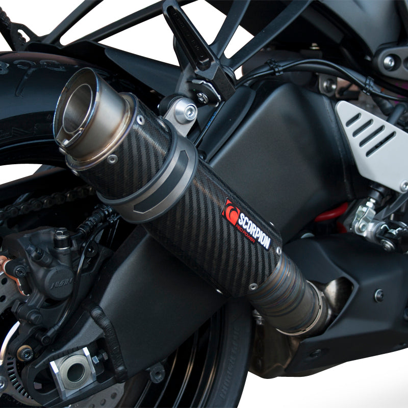 Scorpion RP-1 GP Carbon Round Exhaust - Kawasaki ZX-6R 2013 - 2018