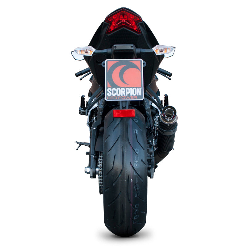 Scorpion RP-1 GP Carbon Round Exhaust - Kawasaki ZX-6R 2013 - 2018