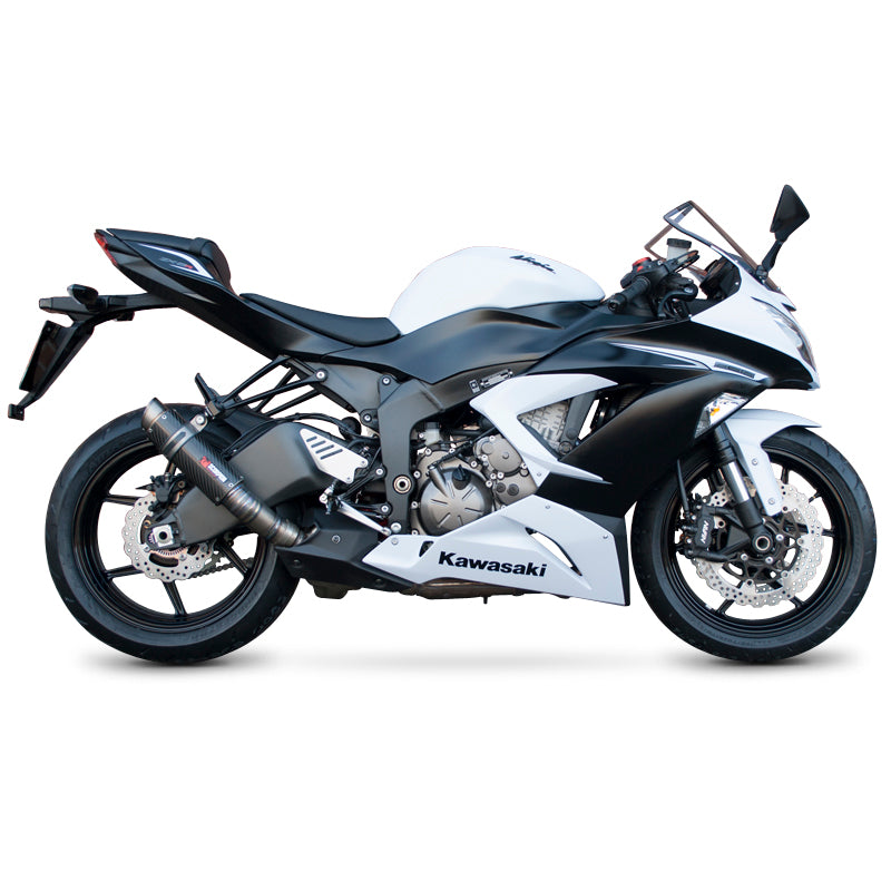 Scorpion RP-1 GP Satin Titanium Round Exhaust Kawasaki ZX-6R 2013 - 2019