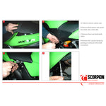 Scorpion Stealth Stainless Oval Exhaust Kawasaki ZX 636/ZX6RR 05-06