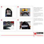 Scorpion Stealth Carbon Oval Exhaust Carbon Outlet Kawasaki ZX 636/ZX6RR 07-08