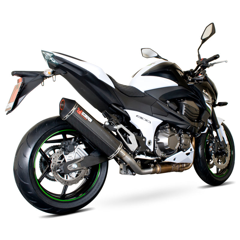 Scorpion Serket Stainless Oval Exhaust For Kawasaki Z 800 2013-2016