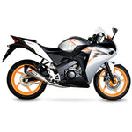 Scorpion Serket Taper Satin Titanium Oval Exhaust For Honda CBR 125 R System 2011-2016