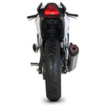 Scorpion Serket Satin Titanium Oval Exhaust For Honda CBR 250 R 2011-2016
