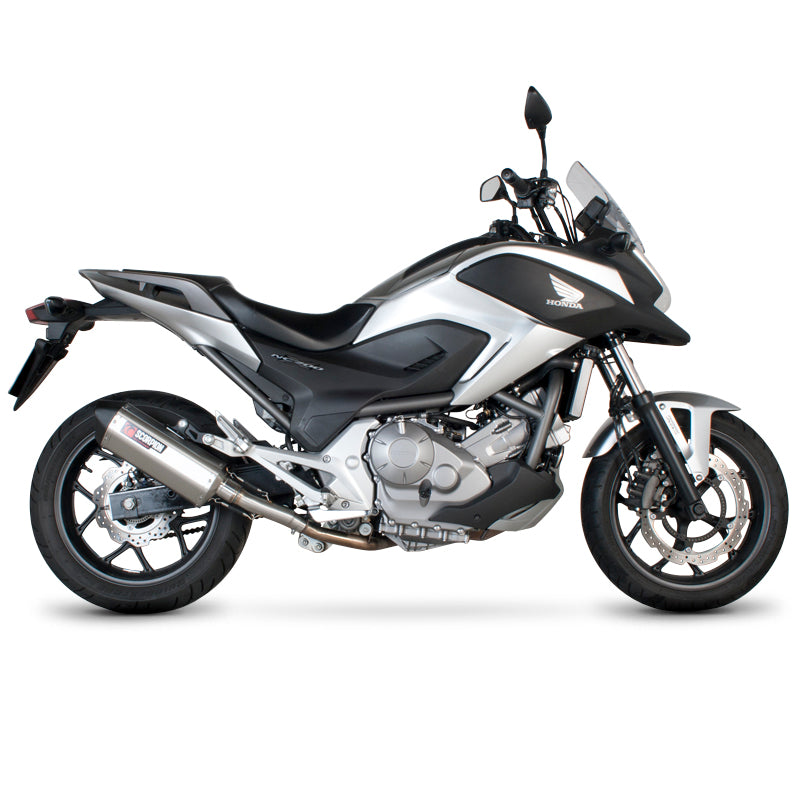 Scorpion Serket Stainless Oval Exhaust For Honda NC700 S/X 2012-2013