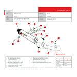 Scorpion Serket Taper Satin Titanium Oval Exhaust For Kawasaki Z800e 2013-2016