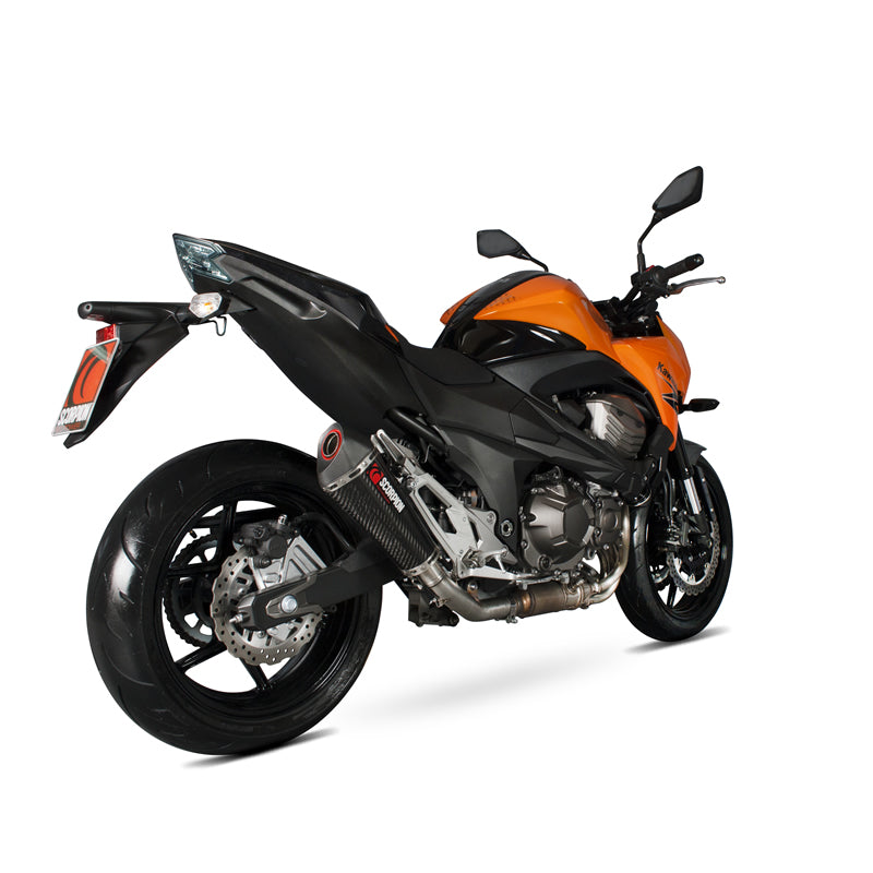 Scorpion Serket Taper Stainless Oval Exhaust For Kawasaki Z800e 2013-2016
