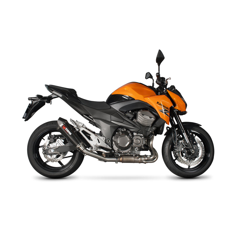 Scorpion Serket Taper Satin Titanium Oval Exhaust For Kawasaki Z800e 2013-2016