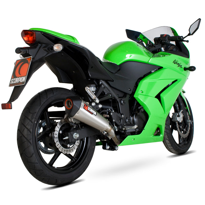 Scorpion Serket Taper Carbon Oval Exhaust - Kawasaki NINJA 250R 2008 - 2012