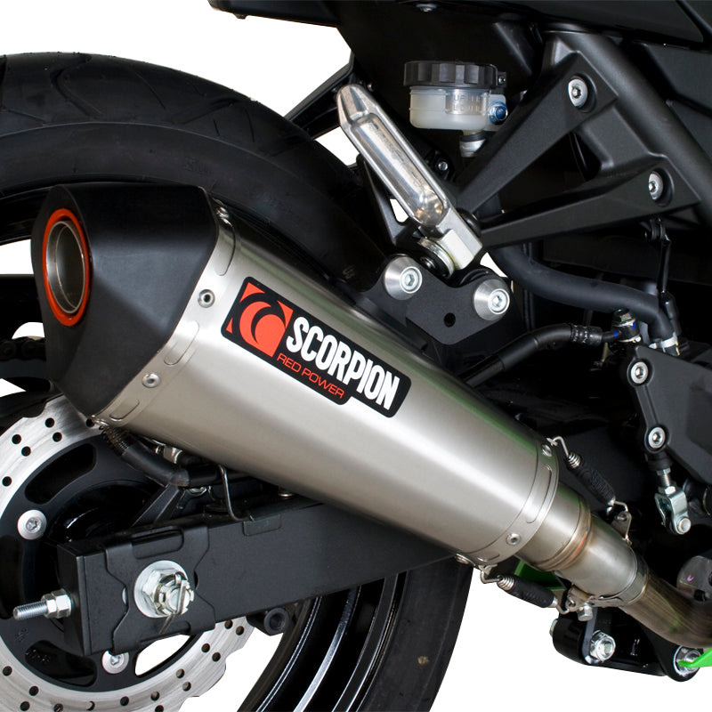 Scorpion Serket Taper Carbon Oval Exhaust - Kawasaki NINJA 250R 2008 - 2012