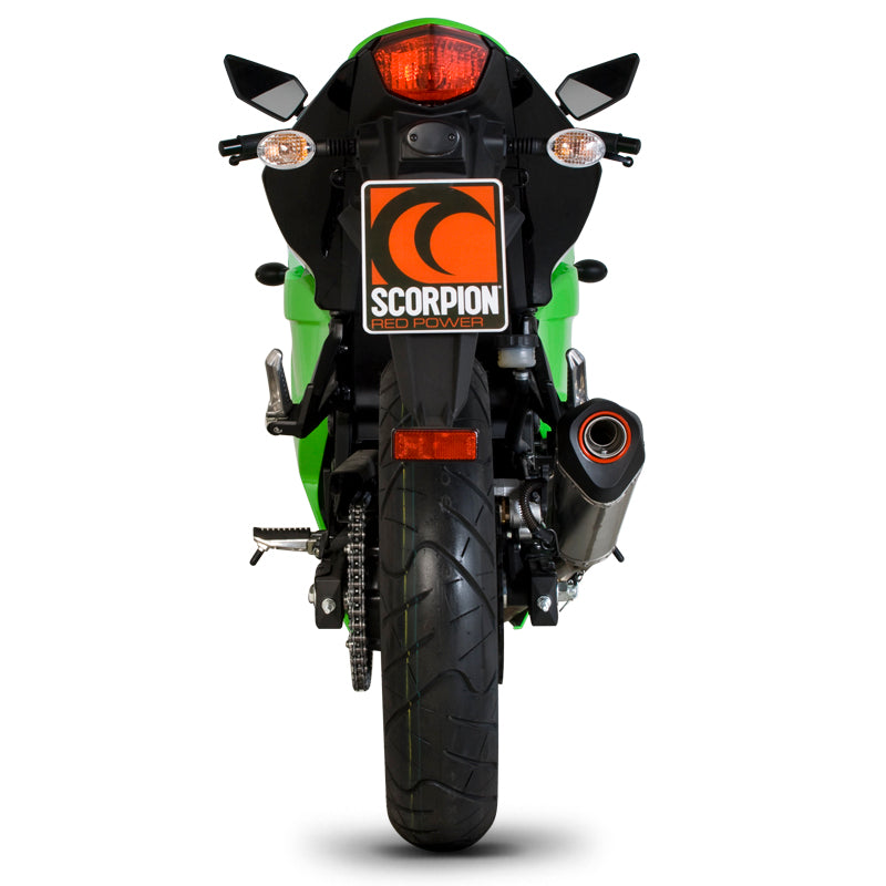 Scorpion Serket Taper Carbon Oval Exhaust - Kawasaki NINJA 250R 2008 - 2012