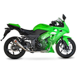Scorpion Serket Taper Carbon Oval Exhaust - Kawasaki NINJA 250R System 2008 - 2012