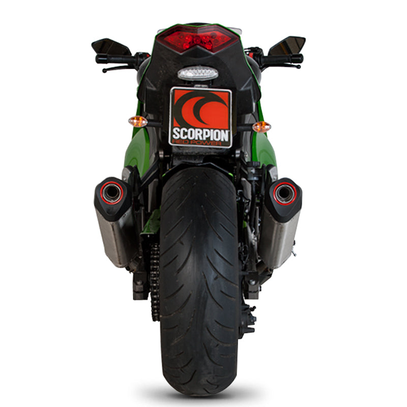 Scorpion Serket Carbon Oval Exhaust For Kawasaki Z1000 2010-2013