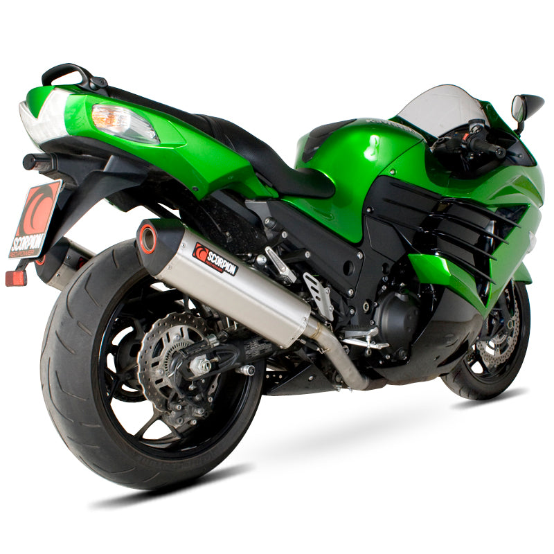 Scorpion Serket Carbon Oval Exhaust For Kawasaki ZZR1400 2012-2020