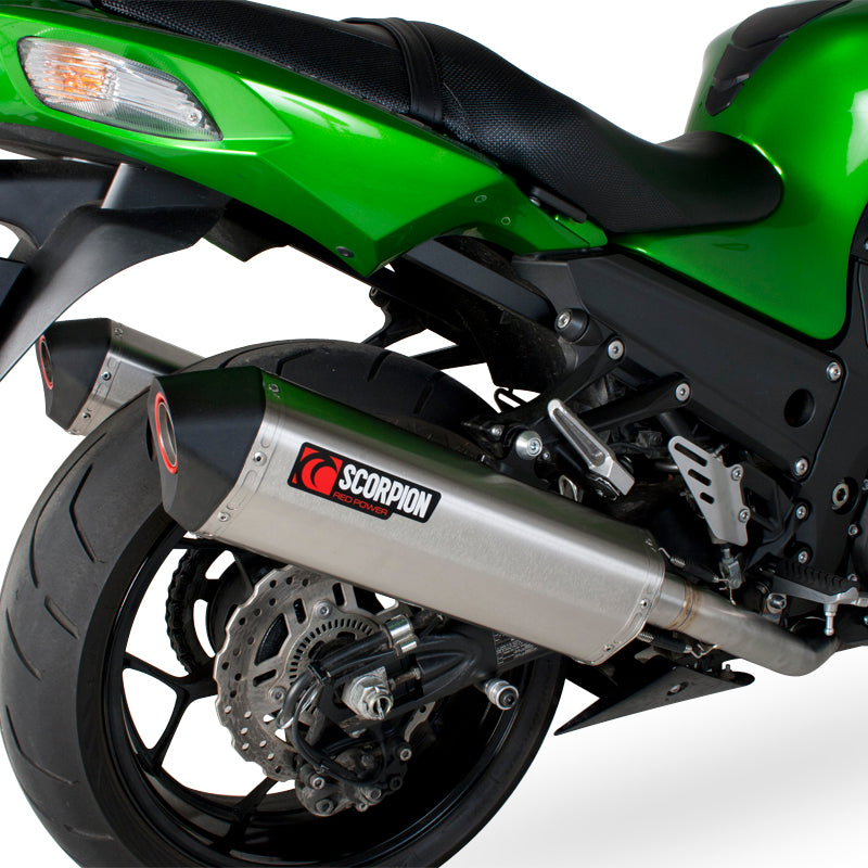 Scorpion Serket Stainless Oval Exhaust For Kawasaki ZZR1400 2012-2020