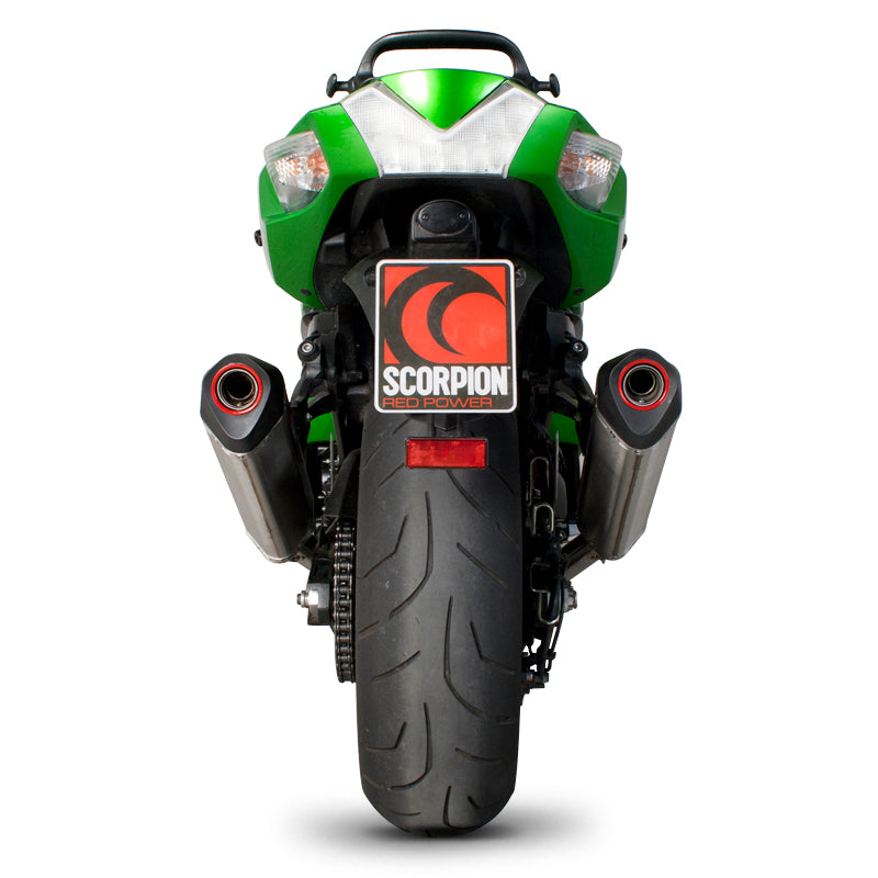 Scorpion Serket Carbon Oval Exhaust For Kawasaki ZZR1400 2012-2020