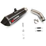 Scorpion Serket Taper Satin Titanium Oval Exhaust For Kawasaki ZX-6R 2013-2018