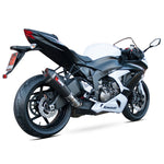 Scorpion Serket Taper Satin Titanium Oval Exhaust For Kawasaki ZX-6R 2013-2018