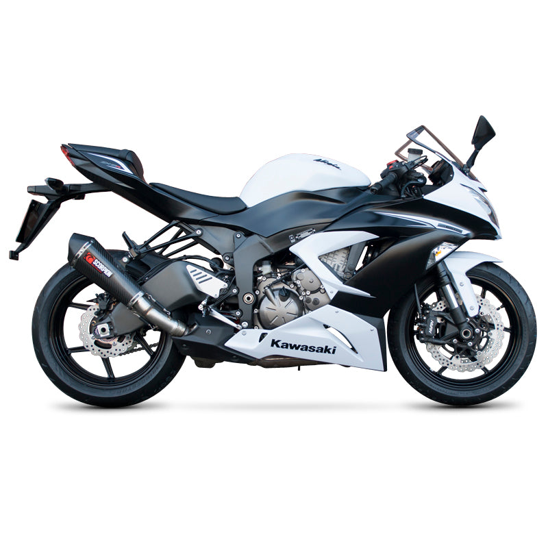 Scorpion Serket Taper Stainless Oval Exhaust For Kawasaki ZX-6R 2013-2018