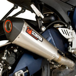 Scorpion Serket Taper Satin Titanium Oval Exhaust For Suzuki GSXR600 K8-10 2008-2010