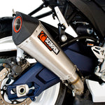 Scorpion Serket Taper Satin Titanium Oval Exhaust For Suzuki GSXR 750 K11 2011-2019