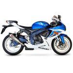 Scorpion Serket Taper Satin Titanium Oval Exhaust For Suzuki GSXR 600 K11 2011-2019