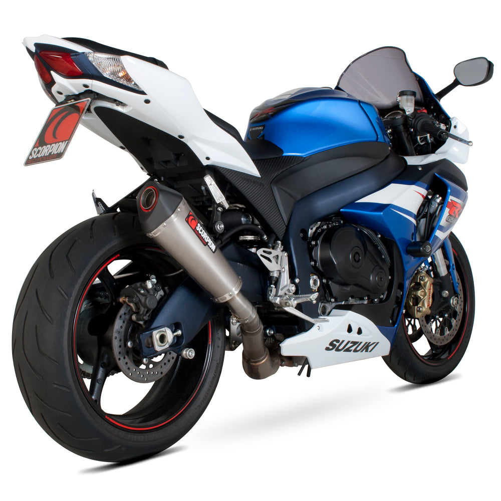 Scorpion Serket Taper Carbon Oval Exhaust For Suzuki GSXR 1000 L1 2012-2016