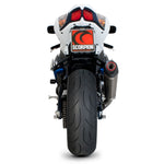 Scorpion Serket Taper Carbon Oval Exhaust For Suzuki GSXR 1000 L1 2012-2016