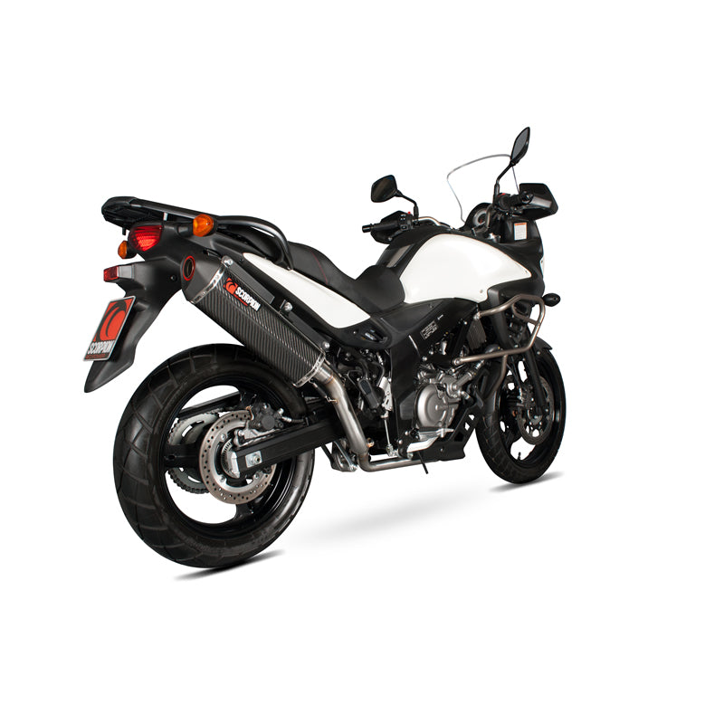 Scorpion Serket Parallel Stainless Oval Exhaust For Suzuki DL 650 V-Strom 12-Current