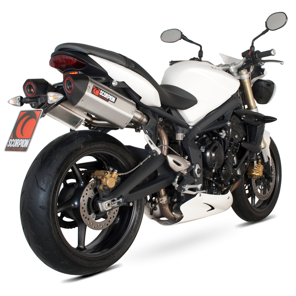 Scorpion Serket Carbon Oval Exhaust For Triumph Street Triple 2007-2012